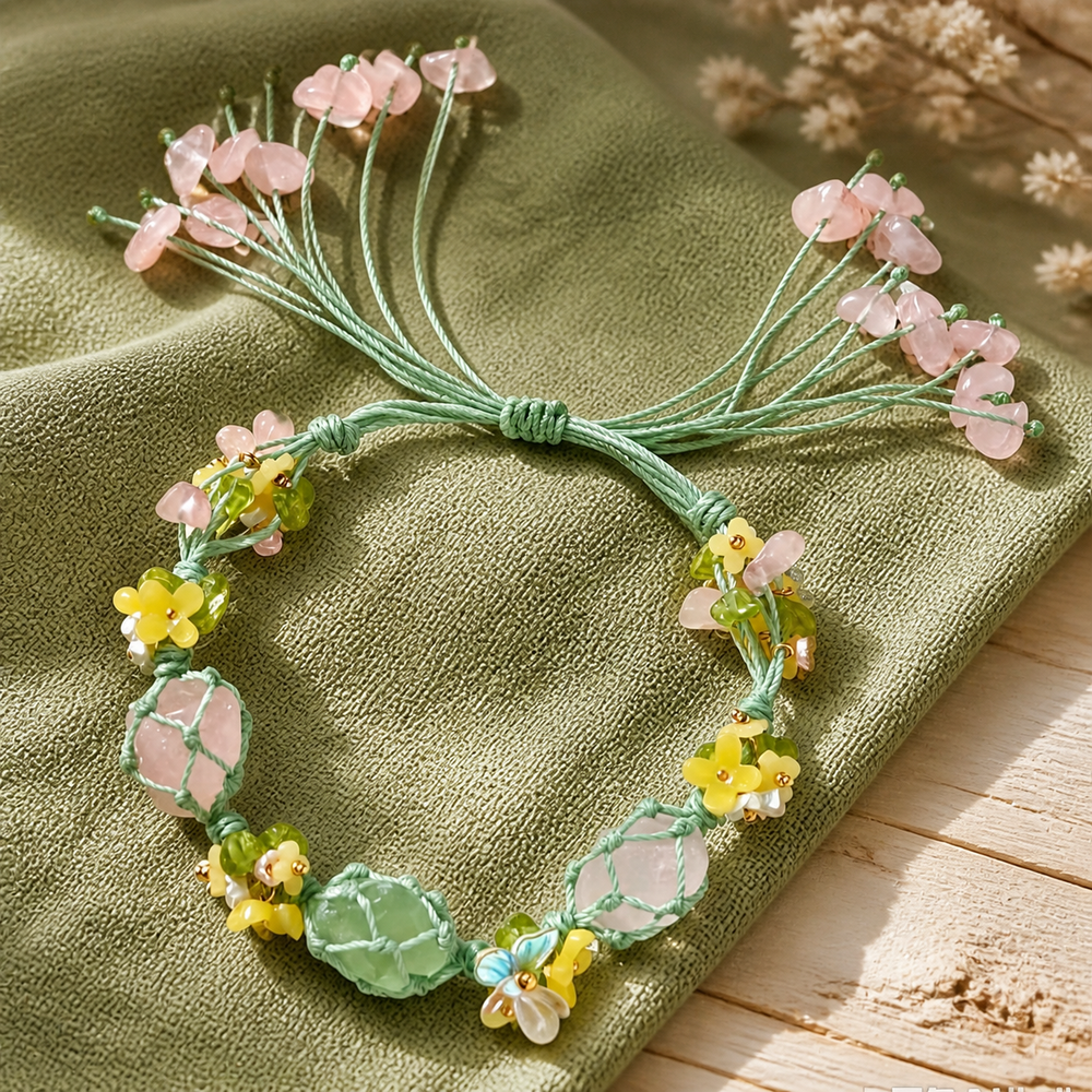 Crystal Macrame Bracelet