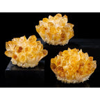 Raw Citrine Crystal Cluster Décor — crystal home decor, detail view