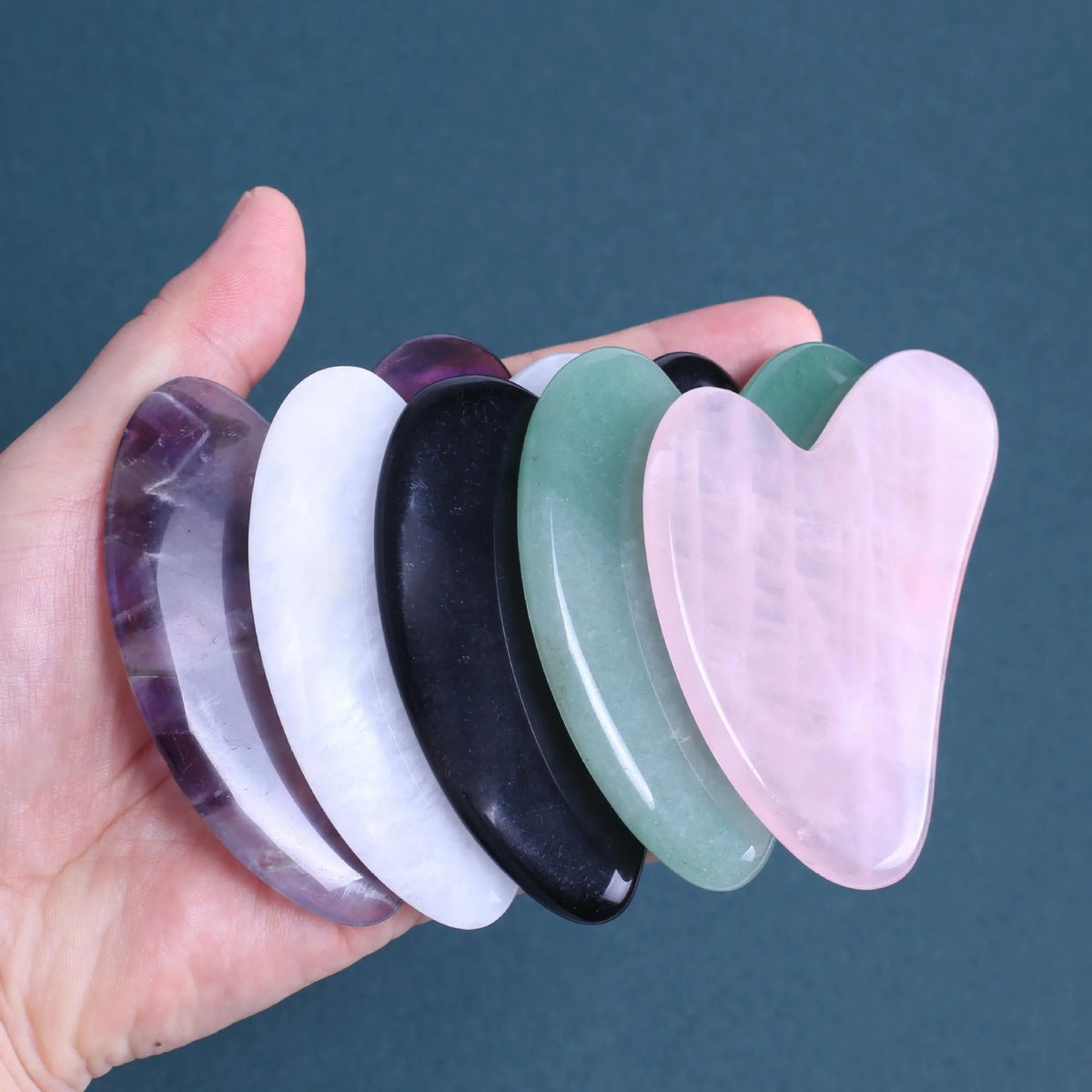 Heart-Shaped Crystal Gua Sha Tool — beauty tool, additional product view