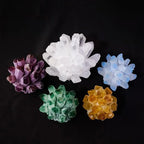Yellow & White Crystal Cluster Décor — crystal home decor, additional product view