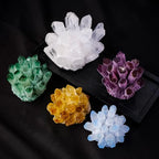 Yellow & White Crystal Cluster Décor — crystal home decor, additional product view