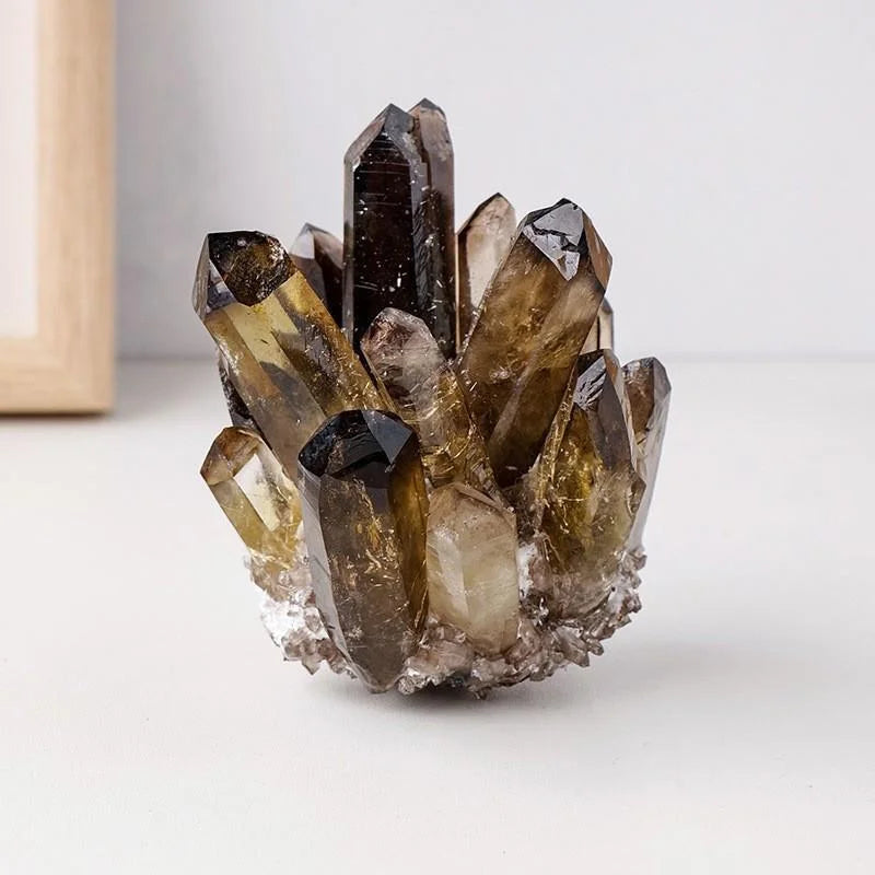 Yellow & White Crystal Cluster Décor — crystal home decor, additional product view