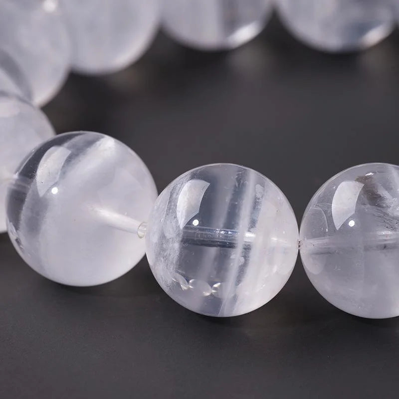 White Phantom Crystal Bead Bracelet — crystal bracelet, lifestyle view