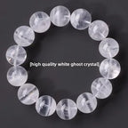 White Phantom Crystal Bead Bracelet — crystal bracelet, product view