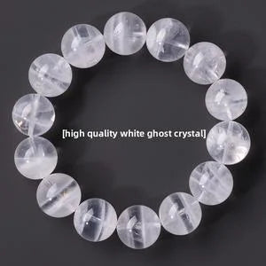 White Phantom Crystal Bead Bracelet