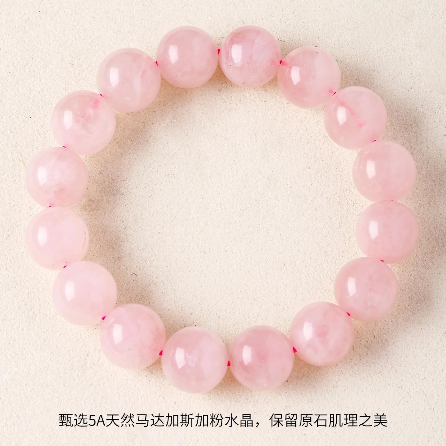 Pink Crystal Bead Bracelet — crystal bracelet, product view