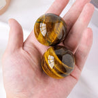 Tiger Eye Crystal Sphere Set — crystal home decor, additional product view