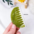 Jade-Style Hair Comb — hair accessory, detail view
