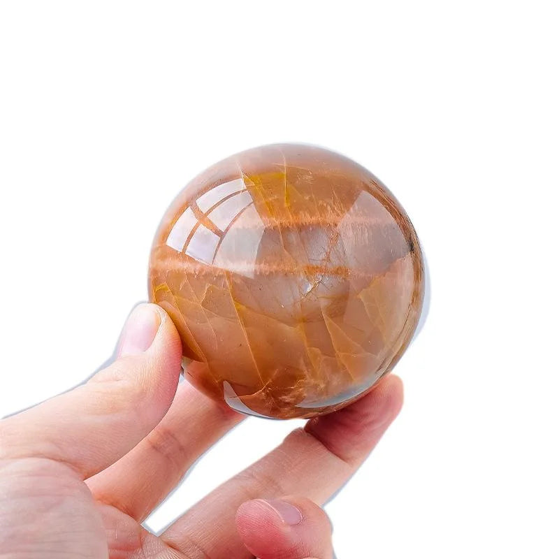 Orange Moonstone Crystal Sphere — crystal home decor, additional product view