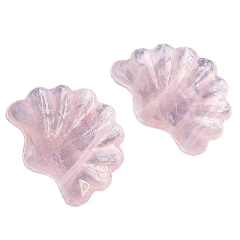 Pink Crystal Shell Bowl Ornament — crystal home decor, additional product view