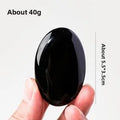 Obsidian Decorative Stone — crystal home decor, lifestyle view