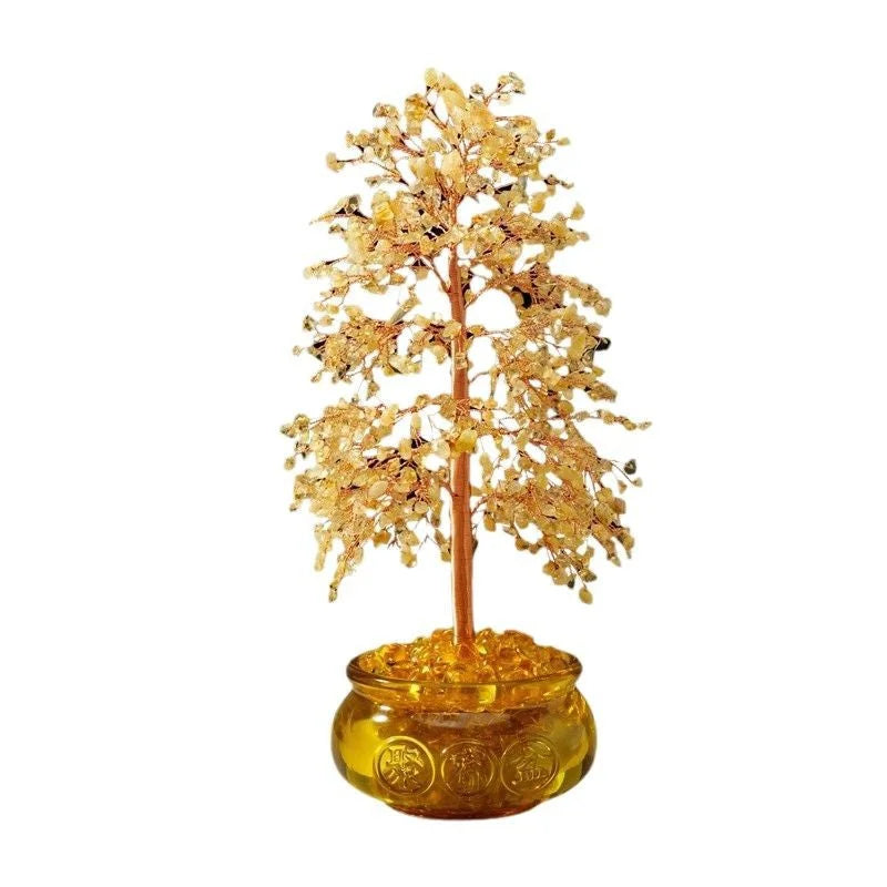 Golden Citrine Crystal Gem Tree