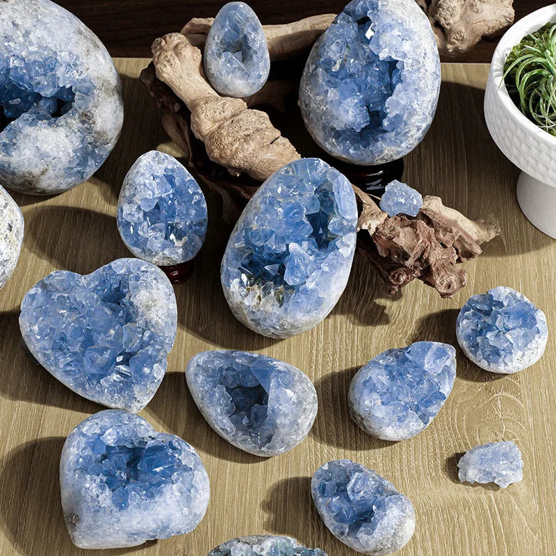 Blue Celestite Cluster