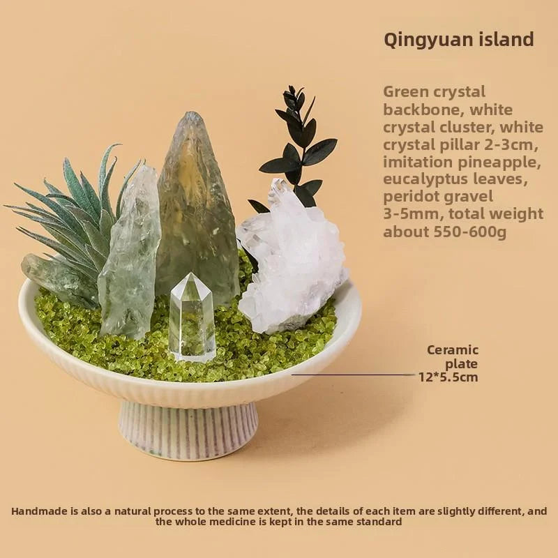 Miniature Crystal Bonsai Landscape — product image