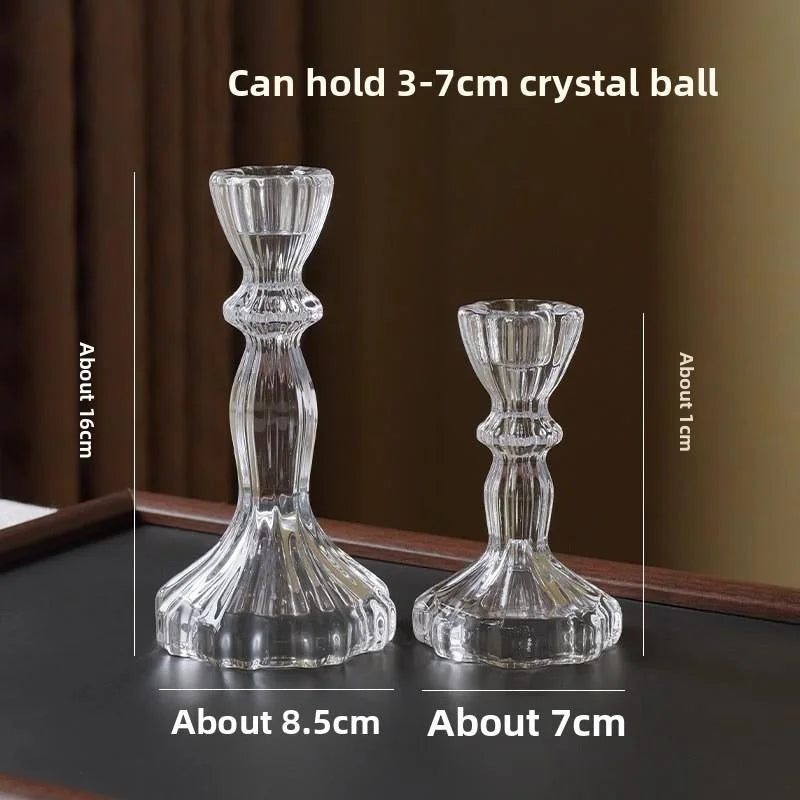 Crystal Sphere Pedestal — crystal display stand, lifestyle view