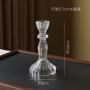 Crystal Sphere Pedestal — crystal display stand, detail view