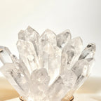 White Crystal Cluster Home Decor — crystal decor, lifestyle view