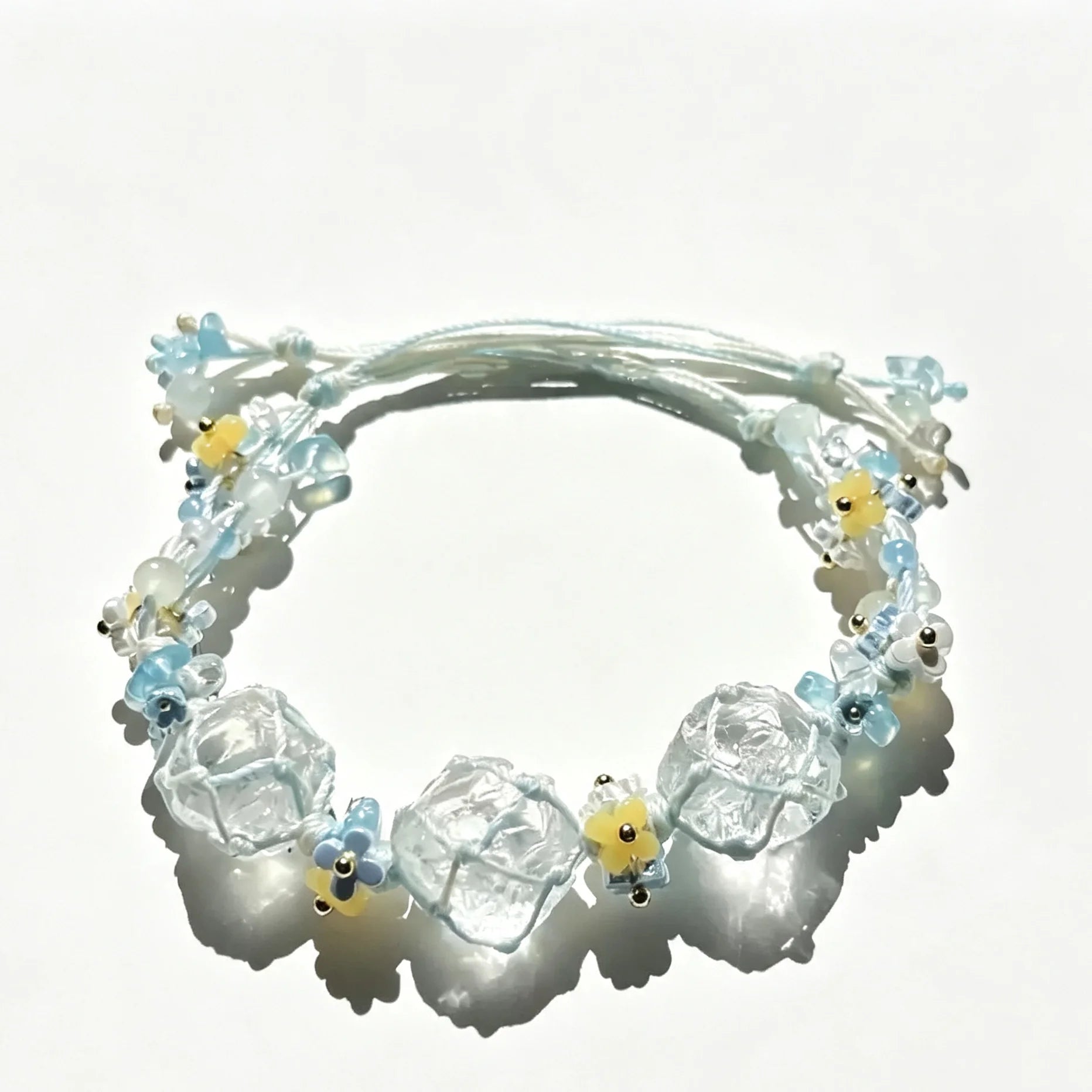 Pure Light Crystal Macrame Bracelet product image detail 5