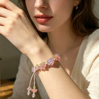 Celestial Insight Crystal Macrame Bracelet — crystal decor, additional product view
