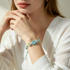 Ocean Whisper Crystal Macrame Bracelet — crystal decor, additional product view