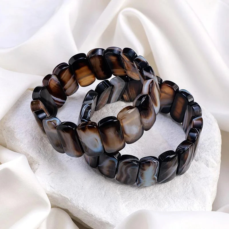 Agate Crystal Bead Bracelet — crystal bracelet, lifestyle view