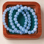 Aquamarine Crystal Bead Bracelet — crystal bracelet, additional product view