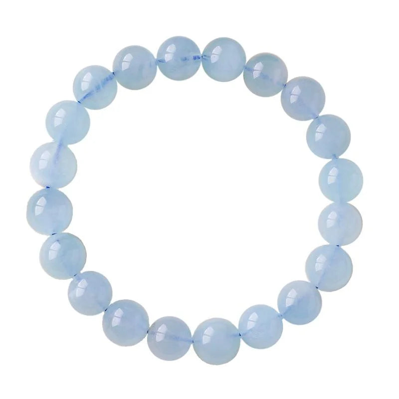 Aquamarine Crystal Bead Bracelet — crystal bracelet, additional product view