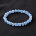 Aquamarine Crystal Bead Bracelet — crystal bracelet, product view