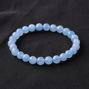 Aquamarine Crystal Bead Bracelet — crystal bracelet, additional product view