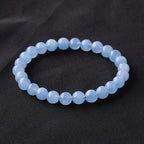 Aquamarine Crystal Bead Bracelet — crystal bracelet, additional product view