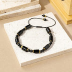 Black Tourmaline Bead Bracelet — crystal bracelet, product view