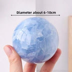 Blue Celestite Crystal Sphere — crystal home decor, additional product view