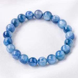 Blue Kyanite Bead Bracelet — crystal bracelet, additional product view