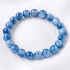 Blue Kyanite Bead Bracelet — crystal bracelet, additional product view