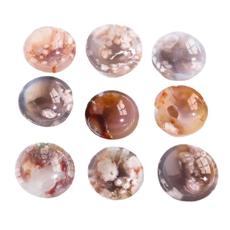 Cherry Blossom Agate Crystal Bowl — tableware, lifestyle view