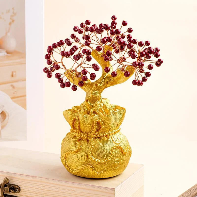 Citrine Crystal Money Tree Ornament — crystal home decor, additional product view