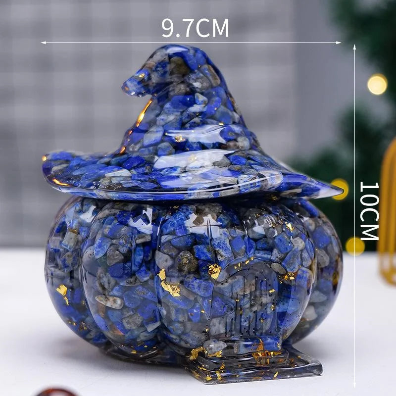 Crystal Pebble Pumpkin House Jar — decorative storage, additional product view