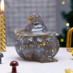 Crystal Pebble Pumpkin House Jar — decorative storage, additional product view