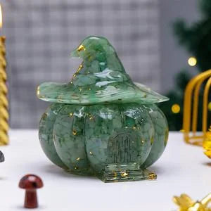 Crystal Pebble Pumpkin House Jar — decorative storage, additional product view