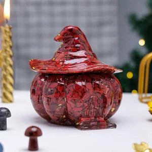 Crystal Pebble Pumpkin House Jar — decorative storage, additional product view