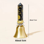 Crystal Pillar Hand Bell — crystal bell ornament, product view