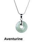 Crystal Ring Pendant Necklace — crystal necklace, additional product view