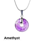 Crystal Ring Pendant Necklace — crystal necklace, additional product view